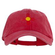 New Mexico Red Sun Heat Transfer Unstructured Cotton Cap