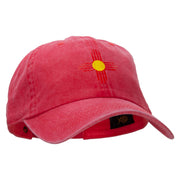 New Mexico Red Sun Heat Transfer Unstructured Cotton Cap