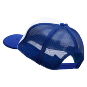 Toxic Embroidered Foam Panel Mesh Snapback - Royal-White OSFM