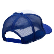 Toxic Embroidered Foam Panel Mesh Snapback - Royal-White OSFM