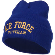 Air Force Veteran Letters Embroidered Long Beanie