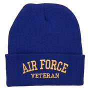 Air Force Veteran Letters Embroidered Long Beanie