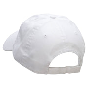 Cute Boat Embroidered Deluxe Washed Twill Cap - White OSFM