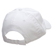 Cute Boat Embroidered Deluxe Washed Twill Cap - White OSFM