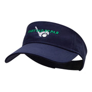 Best Dad By Par Embroidered Cotton Twill Visor