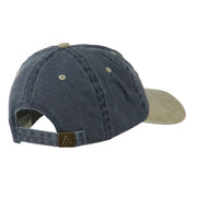 American Flag Embroidered Washed Two Tone Cap