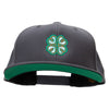 Irish Pattern Embroidered Wool Blend Prostyle Snapback - Dk-Grey OSFM