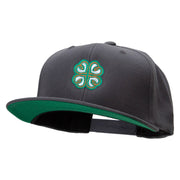 Irish Pattern Embroidered Wool Blend Prostyle Snapback - Dk-Grey OSFM