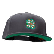 Irish Pattern Embroidered Wool Blend Prostyle Snapback - Dk-Grey OSFM