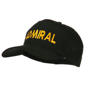 Admiral Embroidered Cotton Twill Cap