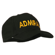 Admiral Embroidered Cotton Twill Cap