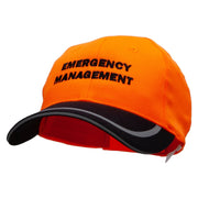 Emergency Management Embroidered Poly Twill Safety Cap