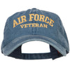 Air Force Veteran Letters Embroidered Washed Cap