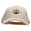 Cruising Down Embroidered Solid Cotton Twill Low Profile Snap Cap - Khaki OSFM