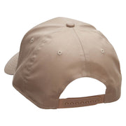 Cruising Down Embroidered Solid Cotton Twill Low Profile Snap Cap - Khaki OSFM