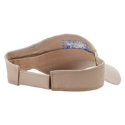 Adjust Your Focus Embroidered Cotton Twill Sun Visor - Khaki OSFM