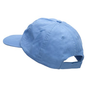 What's Up Cloud Embroidered Low Profile Dyed Cotton Twill Cap - Sky-Blue OSFM