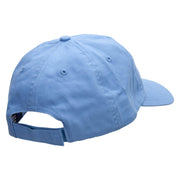 What's Up Cloud Embroidered Low Profile Dyed Cotton Twill Cap - Sky-Blue OSFM