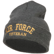 Air Force Veteran Letters Embroidered Long Beanie