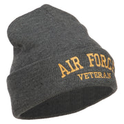 Air Force Veteran Letters Embroidered Long Beanie