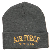 Air Force Veteran Letters Embroidered Long Beanie