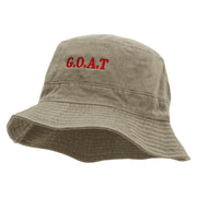 G.O.A.T Embroidered Bucket Hat