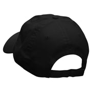 Cute Boat Embroidered Deluxe Washed Twill Cap - Black OSFM