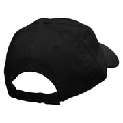 Cute Boat Embroidered Deluxe Washed Twill Cap - Black OSFM