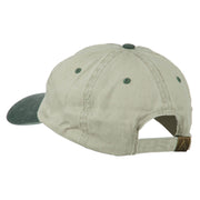 American Flag Embroidered Washed Two Tone Cap