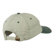 American Flag Embroidered Washed Two Tone Cap