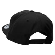 Irish Pattern Embroidered Wool Blend Prostyle Snapback - Black OSFM