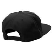 Irish Pattern Embroidered Wool Blend Prostyle Snapback - Black OSFM