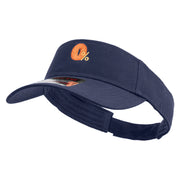 Zero Percent Icon Embroidered Cotton Twill Sun Visor - Navy OSFM