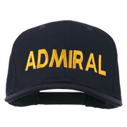 Admiral Embroidered Cotton Twill Cap