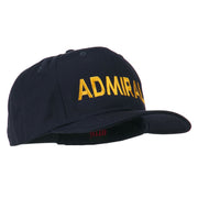 Admiral Embroidered Cotton Twill Cap