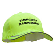 Emergency Management Embroidered Poly Twill Safety Cap