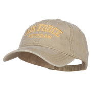 Air Force Veteran Letters Embroidered Washed Cap