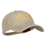 Air Force Veteran Letters Embroidered Washed Cap