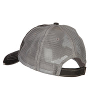 Sailboat Wave Embroidered Low Profile Mesh Cap