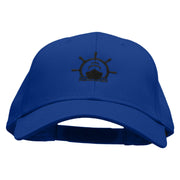 Cruising Down Embroidered Solid Cotton Twill Low Profile Snap Cap