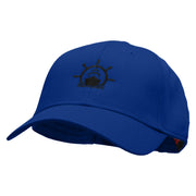 Cruising Down Embroidered Solid Cotton Twill Low Profile Snap Cap