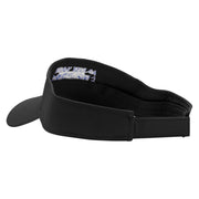 Adjust Your Focus Embroidered Cotton Twill Sun Visor - Black OSFM