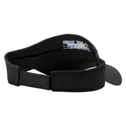 Adjust Your Focus Embroidered Cotton Twill Sun Visor - Black OSFM