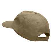 What's Up Cloud Embroidered Low Profile Dyed Cotton Twill Cap - Khaki OSFM