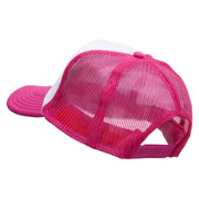 Toxic Embroidered Foam Panel Mesh Snapback - Pink-White OSFM