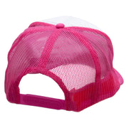 Toxic Embroidered Foam Panel Mesh Snapback - Pink-White OSFM