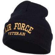 Air Force Veteran Letters Embroidered Long Beanie