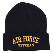 Air Force Veteran Letters Embroidered Long Beanie