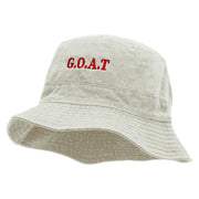 G.O.A.T Embroidered Bucket Hat