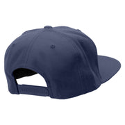 Irish Pattern Embroidered Wool Blend Prostyle Snapback - Navy OSFM